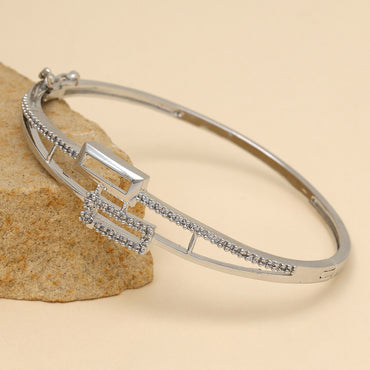 Silver Color American Diamond Bracelet