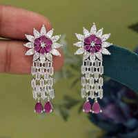 Rani Color American Diamond Earrings