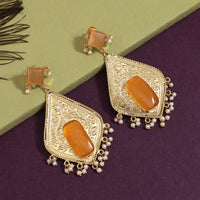 Gold Color Amrapali Earrings