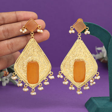Gold Color Amrapali Earrings