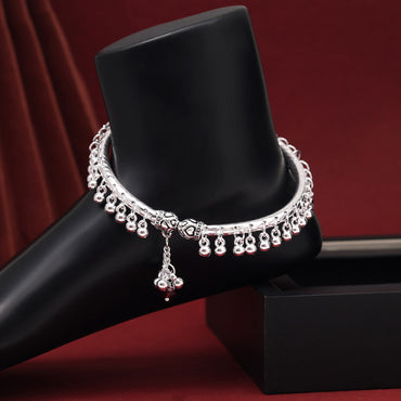 Silver Color Kada Anklets
