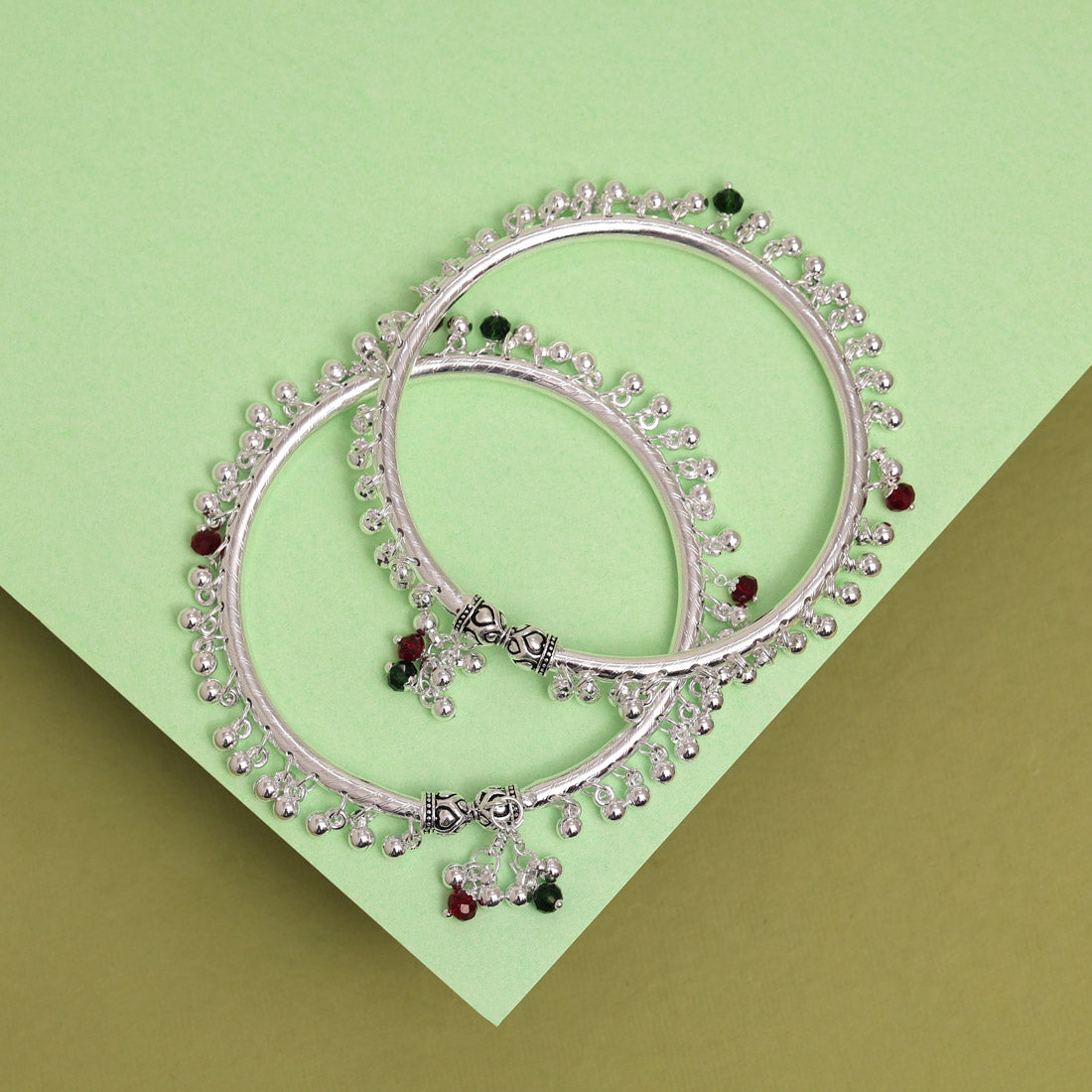 Silver Color Kada Anklets