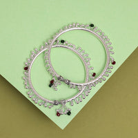 Silver Color Kada Anklets