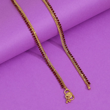 Maroon Color Rhinestone Anklets