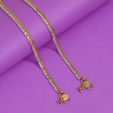 Rainblow Color Rhinestone Anklets