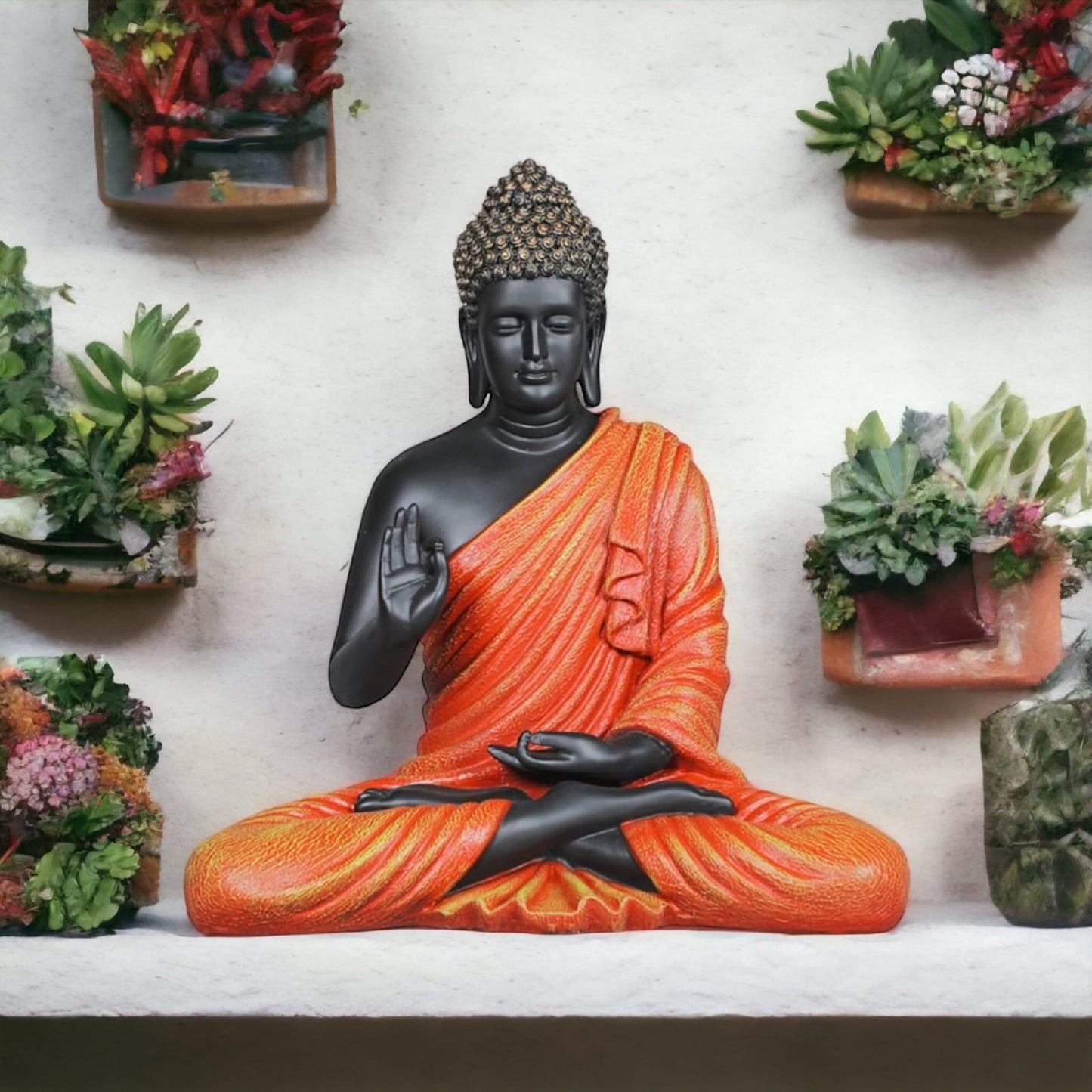 Black Orange Buddha