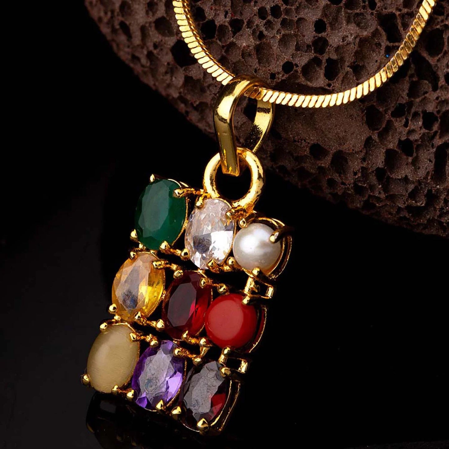 533 Navratan Pendant