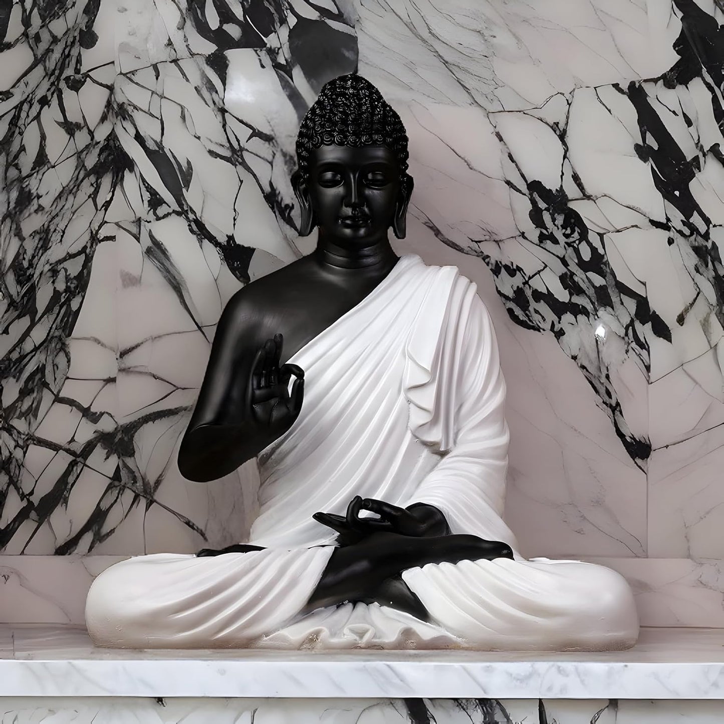White Black Buddha