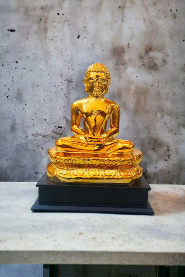 Mahaveer Bhagwan Gold Plated