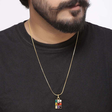533 Navratan Pendant
