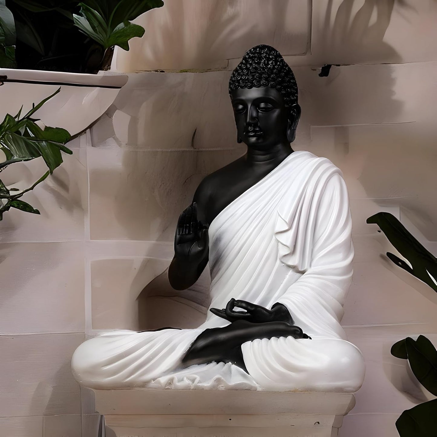White Black Buddha