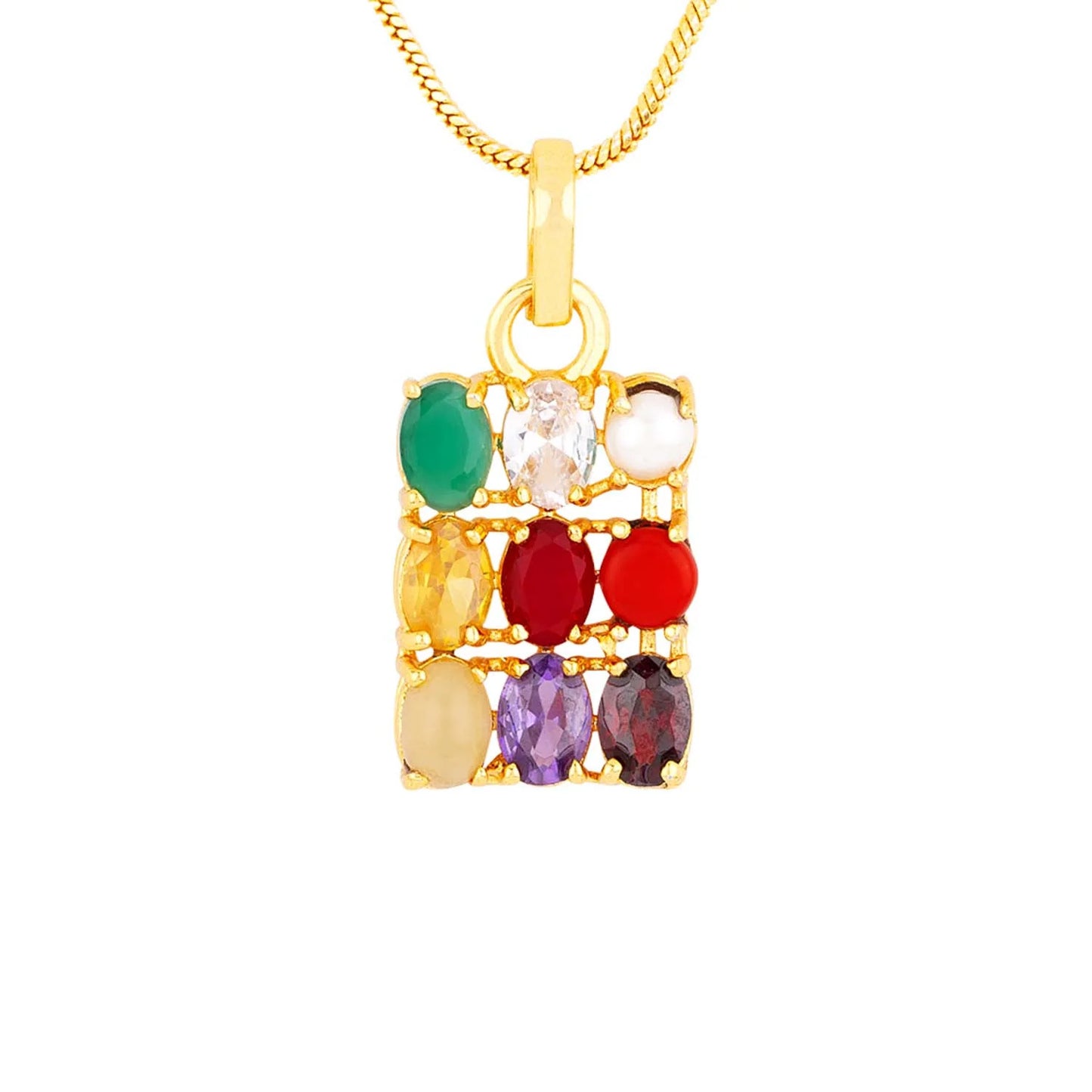 533 Navratan Pendant