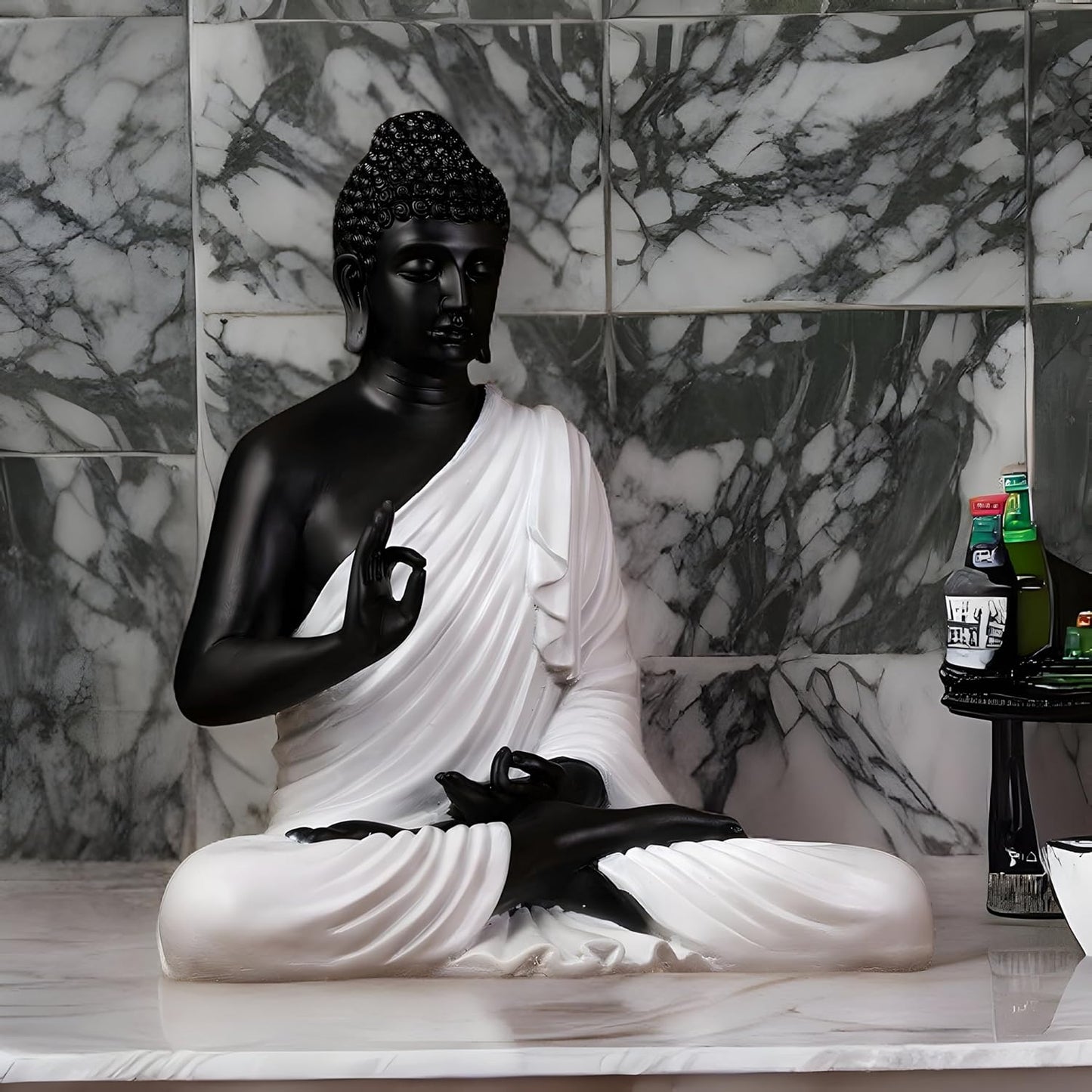 White Black Buddha