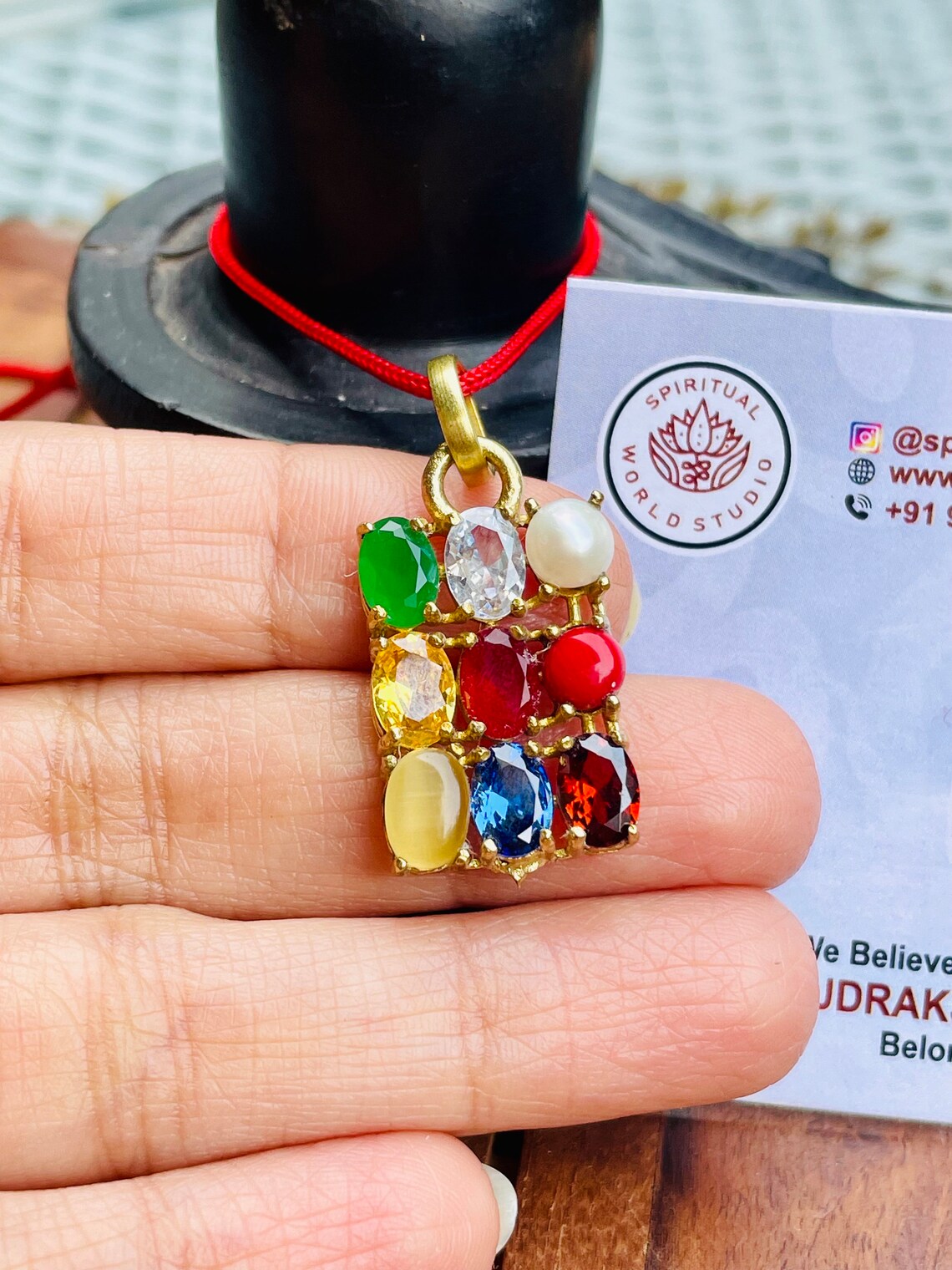 533 Navratan Pendant