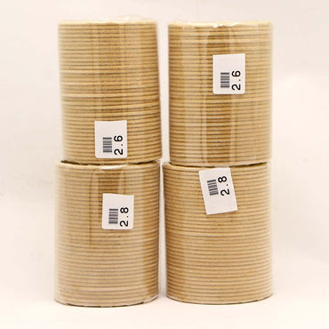 Cream Color 4 Set Of Velvet Fashion Bangles Combo Size(2 Set Of 2.6, 2 Set Of 2.8)