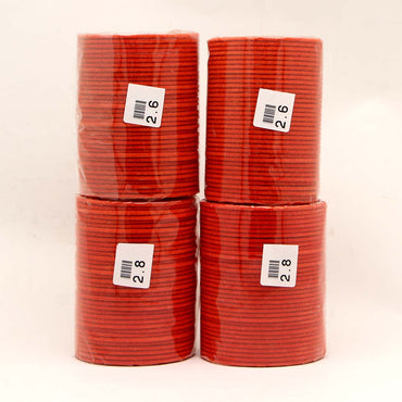 Orange Color 4 Set Of Velvet Fashion Bangles Combo Size(2 Set Of 2.6, 2 Set Of 2.8) FB133CMB