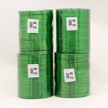 Green Color 4 Set Of Fashion Bangles Combo Size(2 Set Of 2.6, 2 Set Of 2.8)