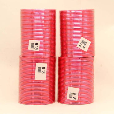Light Gajari Color 4 Set Of Fashion Bangles Combo Size(2 Set Of 2.6, 2 Set Of 2.8)