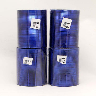 Blue Color 4 Set Of Fashion Bangles Combo Size(2 Set Of 2.6, 2 Set Of 2.8)