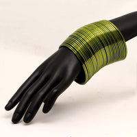 Mehandi Green Color 4 Set Of Fashion Bangles Combo Size(2 Set Of 2.6, 2 Set Of 2.8)