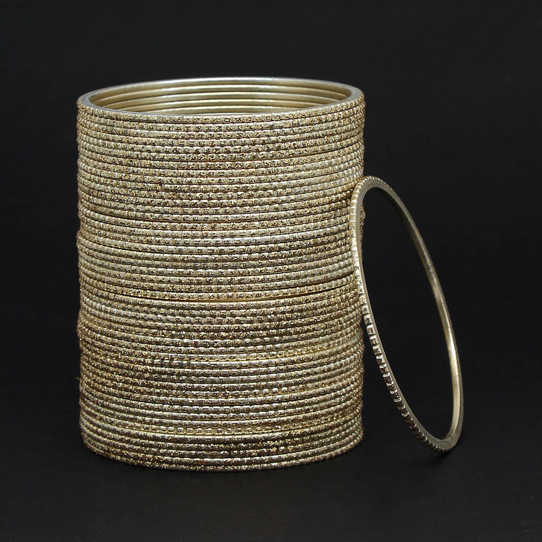 Gold Color 2 Set Of Fashion Bangles Combo Size: 2.6, 2.8