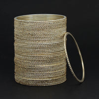Gold Color 2 Set Of Fashion Bangles Combo Size: 2.6, 2.8
