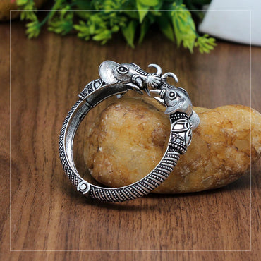 Silver Color Oxidised Bracelet