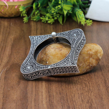 Silver Color Oxidised Bracelet