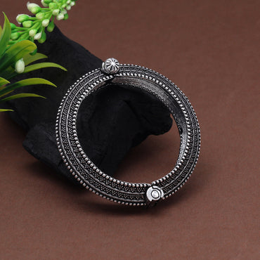 Silver Color Oxidised Bracelet
