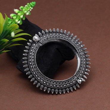 Silver Color Oxidised Bracelet