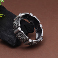 Silver Color Oxidised Bracelet