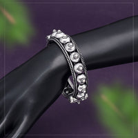 Silver Color Oxidised Bracelet