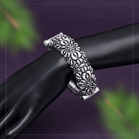 Silver Color Oxidised Bracelet