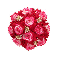 Rani Color Rose Flower Hair juda//Bun