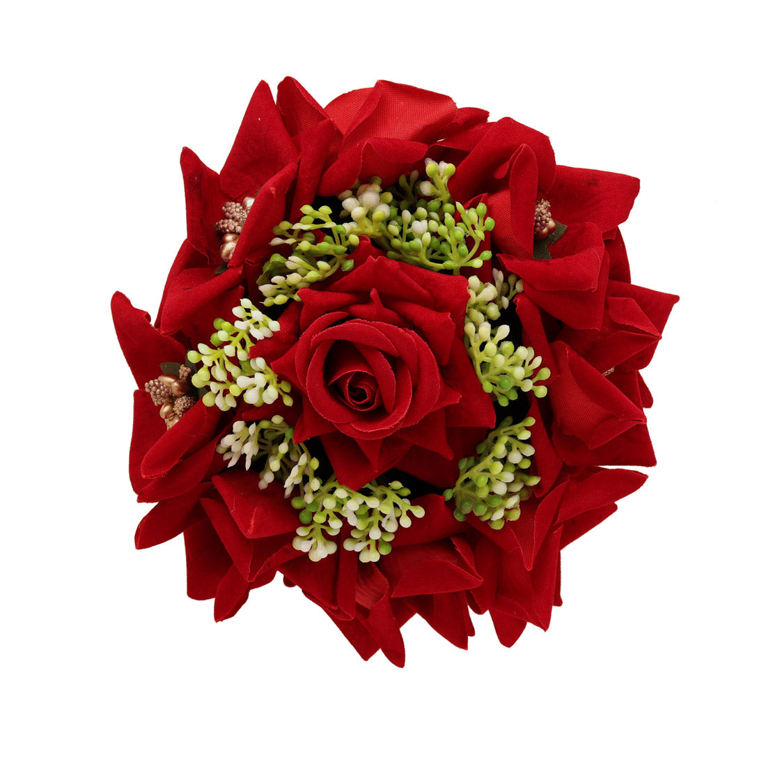 Maroon Color Rose Flower Hair juda//Bun