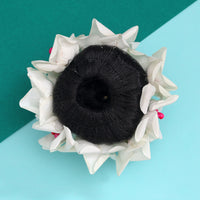 Rani Color Rose Flower Hair juda//Bun