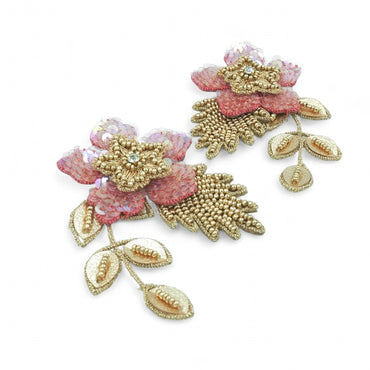 Zinia Earrings - Pink