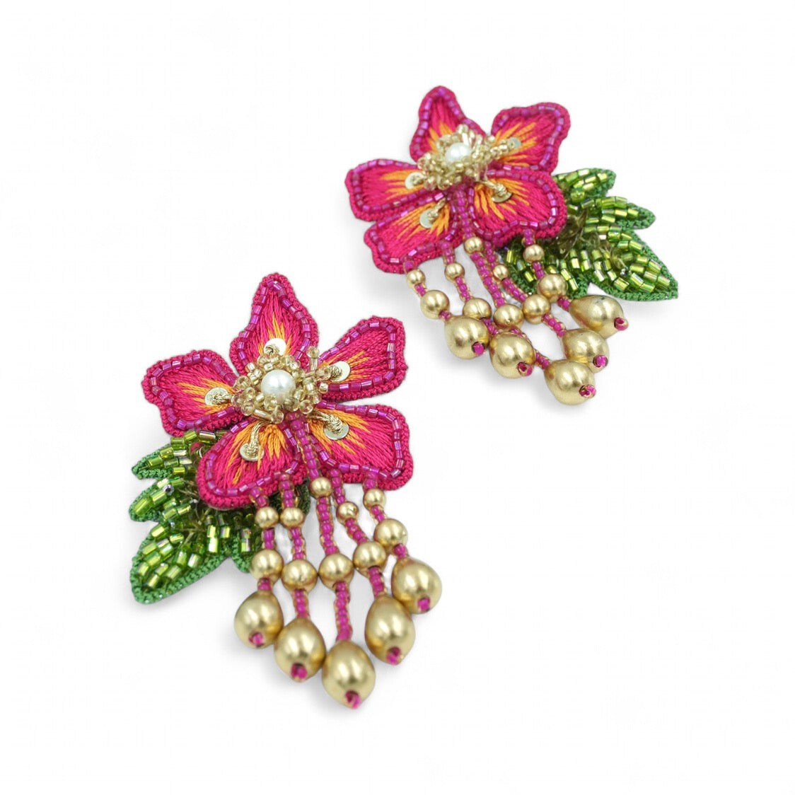 Sienna Earrings - Hot Pink