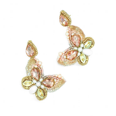 Mariposa Earrings - Peach