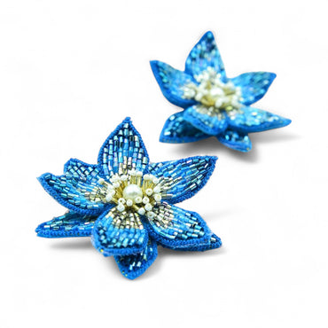 Eternal Bloom Earrings - Blue