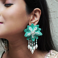 Angelica Earrings - Sea Green