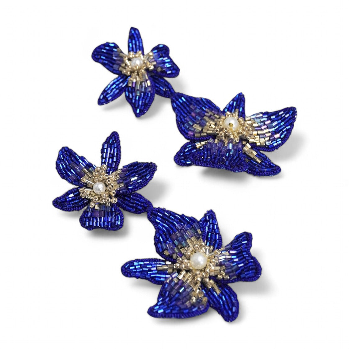 Orchid Earrings - Blue