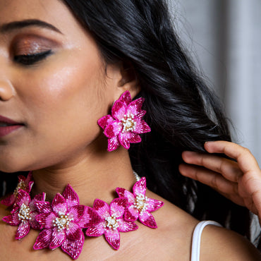 Eternal Bloom Earrings - Pink