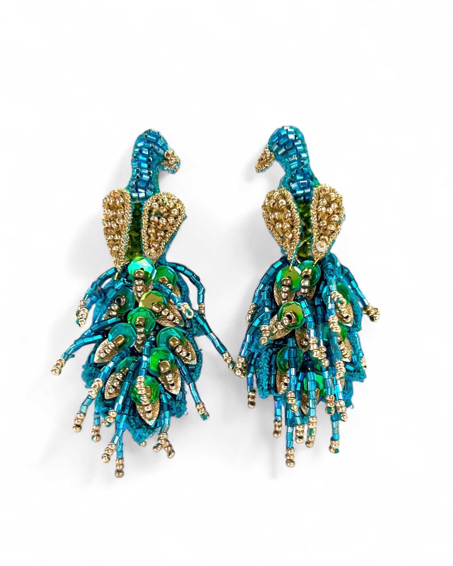 Mor Bagh Earrings - Green