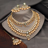 Gold Color Kundan Necklace Set