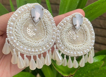 Handmade Embroidery Earrings