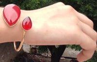 Anti Tarnish Handmade Red Crystal Bracelet