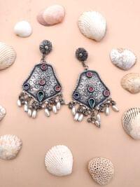 Authentic Kuchi Afghani Earrings - Handcrafted Tribal Beauty