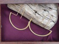 Handmade Brass Hoop Earring