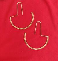 Handmade Brass Hoop Earring